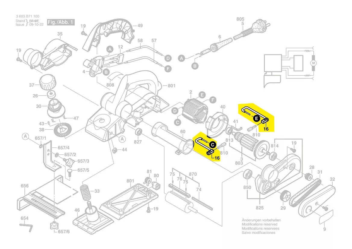 Porte-balais charbon réf. 2 609 120 334 Bosch